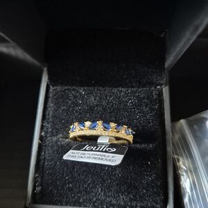 Gold and Blue Women's Ring